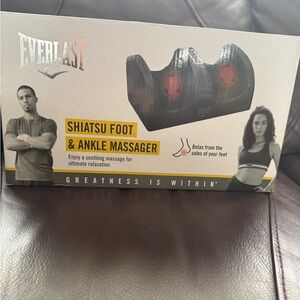 Everlast Yellow Shiatsu Foot and Ankle Massager